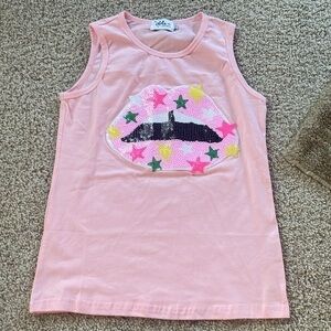 Lola + The Boys Sequin Star Lips Tank 12